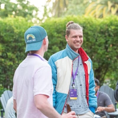 Jonty Knox attending the YC S22 Batch Kickoff in Sonoma, California